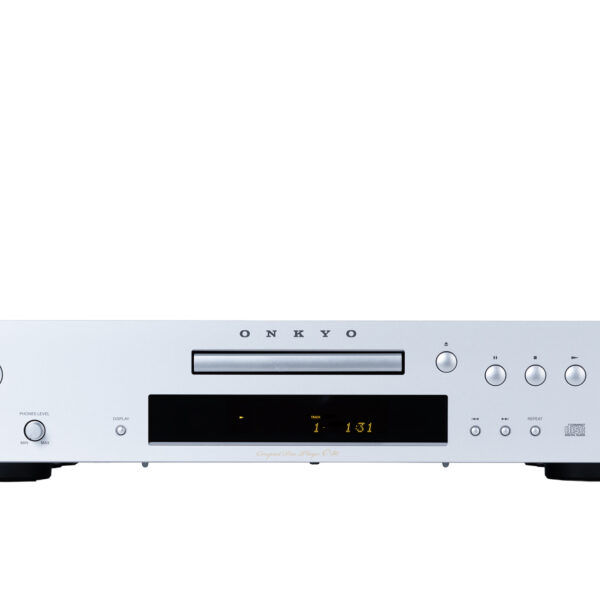 The Onklyo ICON C30 Compact Disc player in silver.