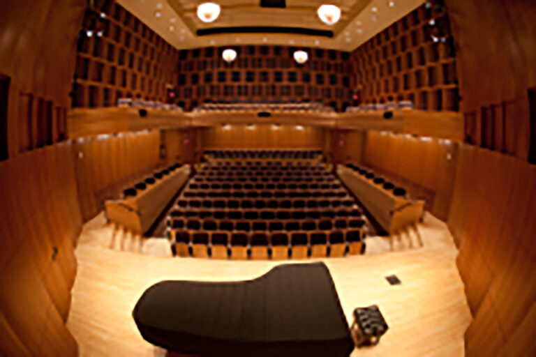 The music hall at the Eastman School at the University of Rochester.