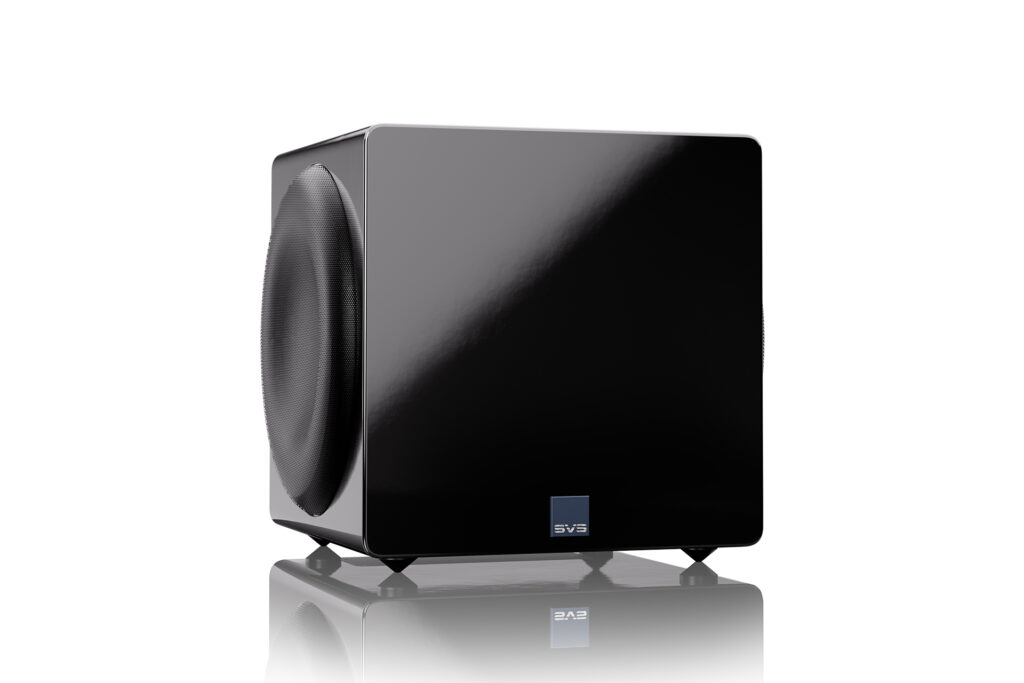 The SVS 3000 Micro at an angle in black.