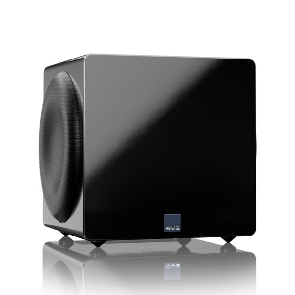 The SVS 3000 Micro at an angle in black.