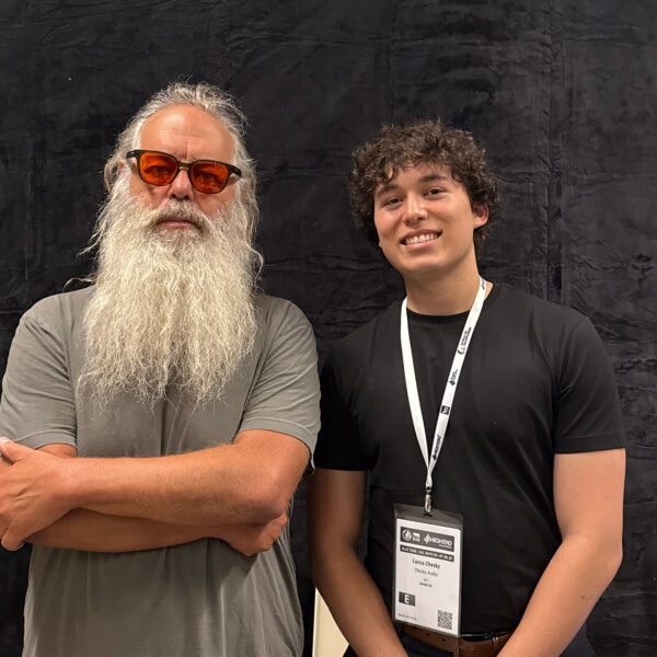 Modern speaker designer, Lucca Chesky, with legendary record producer, Rick Rubin, at HIFI Vienna 2026