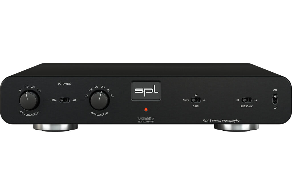 The SPL Phonos Phonostage in black.