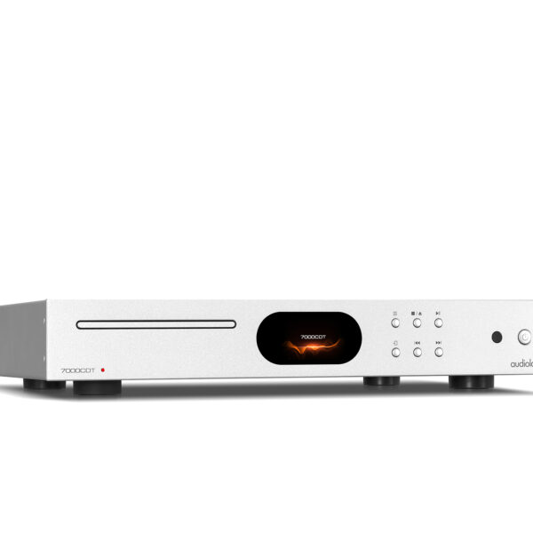 Audiolab 7000 CDT CD transport in silver.