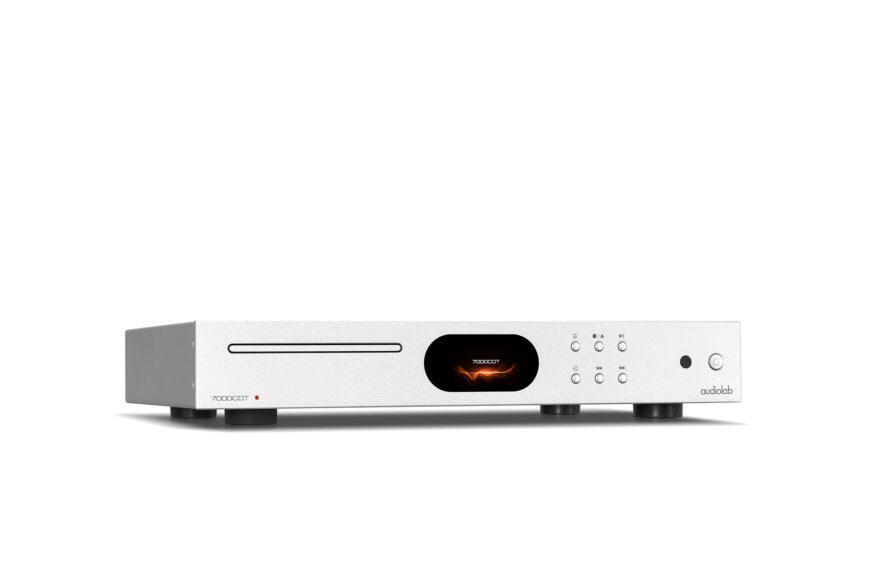 Audiolab 7000 CDT CD transport in silver.
