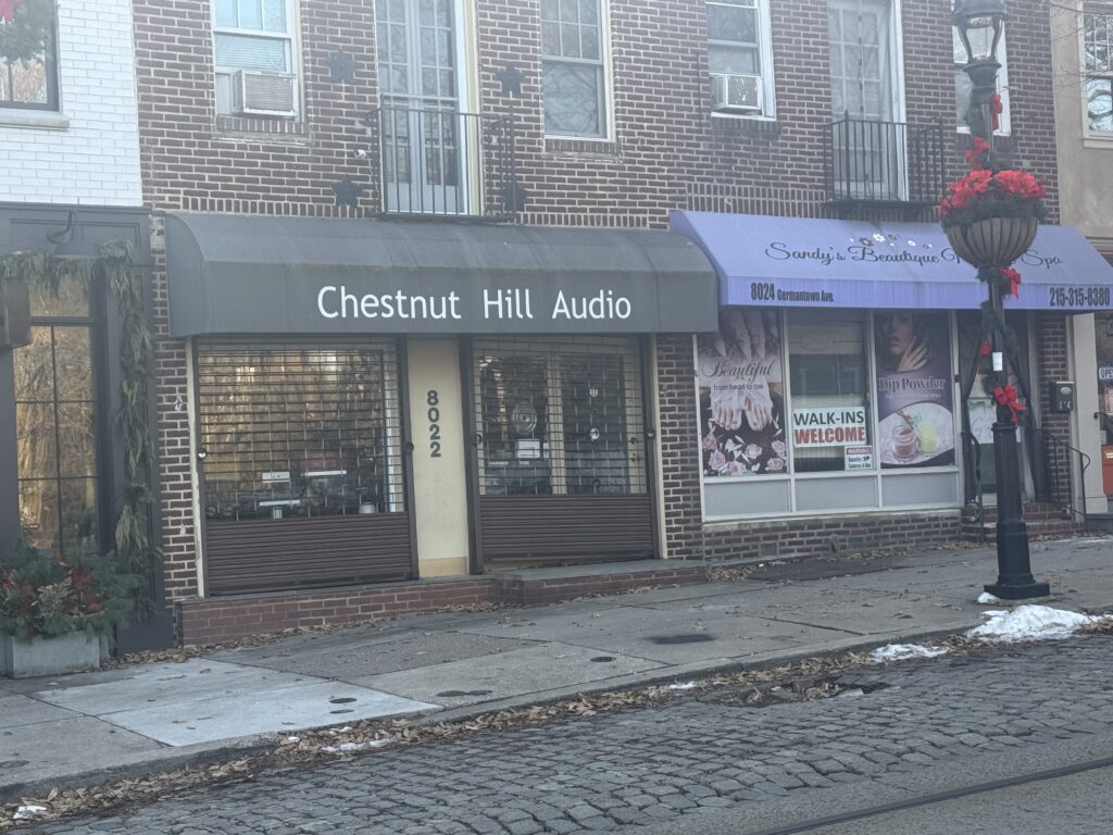 This was the local stereo store in the part of Philadelphia where Jerry Del Colliano grew up.