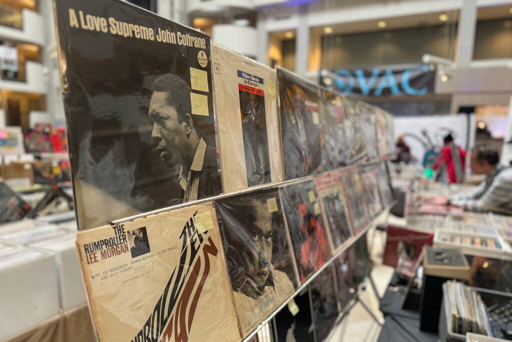 Lots of vinyl to listen to.