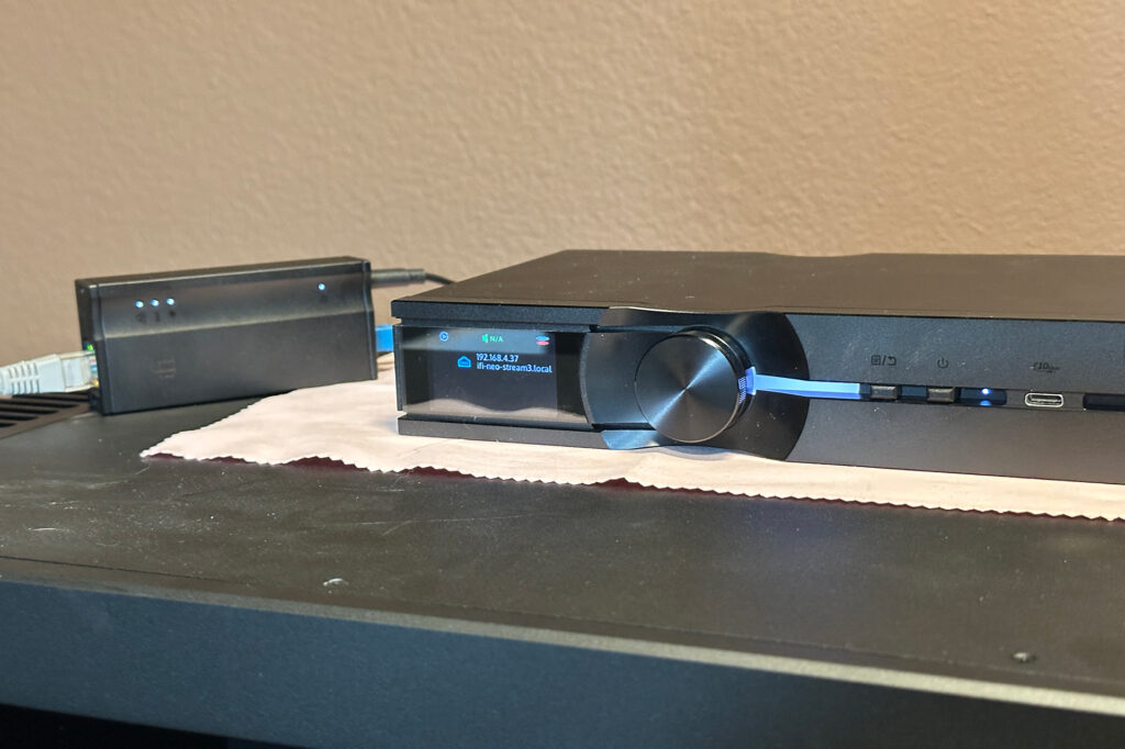 The iFi Stream 3 Streamer-DAC at Greg Handy's house.