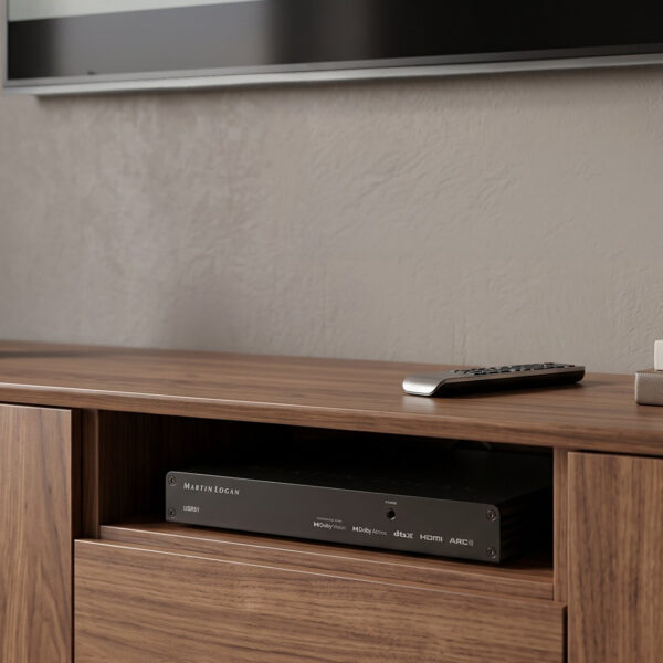 MartinLogan's USR 51 AV receiver installed.
